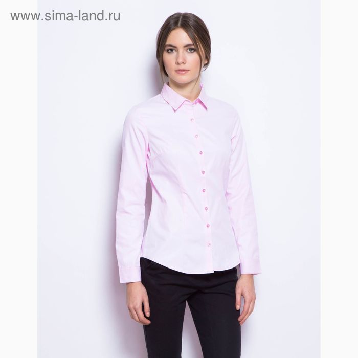 Рубашка женская, цвет розовый, размер 56 - Фото 1