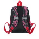 Рюкзак детский, 1 отдел, наружный карман, цвет чёрный/розовый - Фото 3