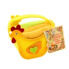 Наб. полотенец в корзинке Collorista "С Праздником Пасхи!" 30х30 см- 2шт, хлопок 330 гр/м2 120014 - Фото 1