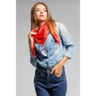 Платок женский "Восточные узоры", размер 90х90 см, цвет красный - Фото 2