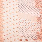Платок женский "Абстракция", размер 90х90 см, цвет коралловый - Фото 2