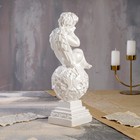 Статуэтка "Ангел на шаре", с узором, белая, 35 см - Фото 2