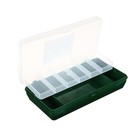 Коробка "Тривол" ТИП-5, двухъярусная c микролифтом, 210х110х50 мм, цвет тёмно-зелёный - Фото 2