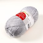 Пряжа для вязания спицами, крючком «Пехорский текстиль. Мериносовая», 50% мериносовая шерсть, 50% акрил, 200 м/100 г, (386 св. серый меланж) - Фото 4
