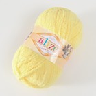Плюшевая пряжа для вязания спицами, крючком ALIZE, Softy, 100% микрополиэстер, 115 м/50 г, (187 лимонный) - Фото 2
