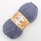 Плюшевая пряжа для вязания спицами, крючком ALIZE, Softy, 100% микрополиэстер, 115 м/50 г, (119 серое небо) - Фото 2