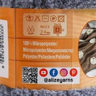 Плюшевая пряжа для вязания спицами, крючком ALIZE, Softy, 100% микрополиэстер, 115 м/50 г, (119 серое небо) - Фото 4
