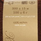 Пряжа "Акрил" 100% акрил 300м/100гр (251-Коричневый) - Фото 3