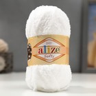 Плюшевая пряжа для вязания спицами, крючком ALIZE, Softy, 100% микрополиэстер, 115 м/50 г, (450 жемчужный) - Фото 1