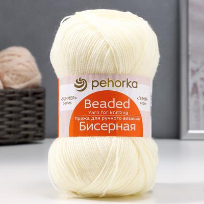 Пряжа "Бисерная" 100% акрил 450м/100гр  (166-Суровый)