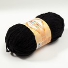 Плюшевая пряжа для вязания спицами, крючком ALIZE, Softy, 100% микрополиэстер, 115 м/50 г, (60 чёрный) - Фото 2