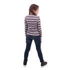 Джемпер для девочки, рост 158-164 см (80), серый/тёмно-серая полоска Р807485 - Фото 2