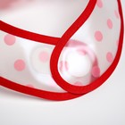 Нагрудник для кормления «Ягодка» непромокаемый на липучке, с карманом - фото 32877710