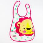 Нагрудник непромокаемый Крошка Я «Львёнок» из клеёнки с карманом, на липучке - Фото 1