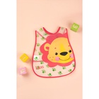 Нагрудник непромокаемый Крошка Я «Львёнок» из клеёнки с карманом, на липучке - Фото 4