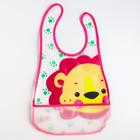 Нагрудник непромокаемый Крошка Я «Львёнок» из клеёнки с карманом, на липучке - Фото 2