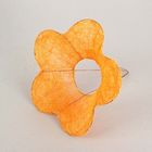 Каркас для букета "Ромашка" 25 см, сизаль (гладкий), оранжевый - Фото 2