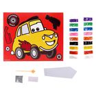 Фреска песком (9 цветов) и блёстками "Луиджи", Тачки, бонус: игра - Фото 2