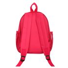 Рюкзак детский на молнии "Цветы", 1 отдел, 1 наружный и 2 боковых кармана, цвет розовый - Фото 3