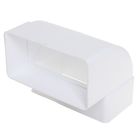 Отвод ERA 612КВП, плоский, вертикальный, вентиляционный, 60×120 мм - Фото 1