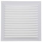 Решетка вентиляционная ERA 3030 МЭ, металлическая, с сеткой, 300×300 мм - Фото 1