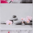 Штора для ванны Доляна «Камни и орхидея», 180×180 см, EVA - Фото 2