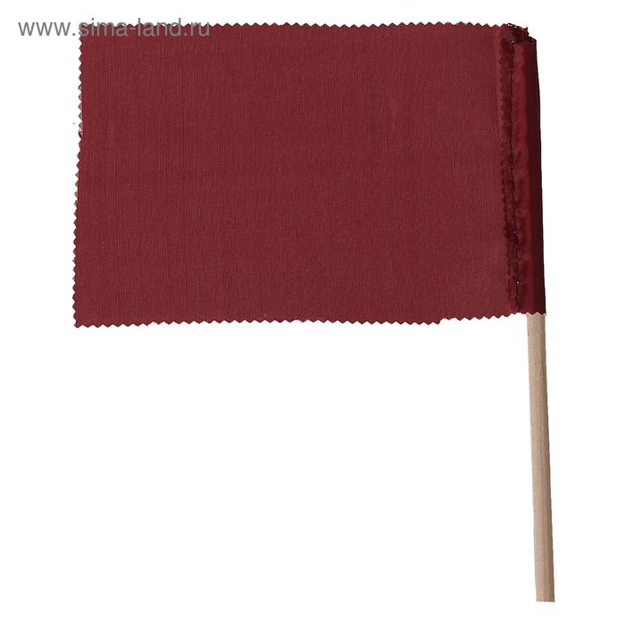 Флажок, длина 20 см, 10х15, цвет бордовый - Фото 1