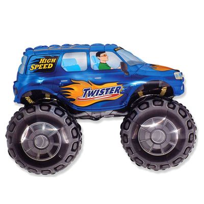 Шар воздушный фольгированный 38" «Внедорожник», цвет синий