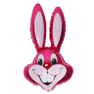 Шар фольгированный 35" «Кролик», цвет малиновый