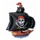 Шар фольгированный 41" «Корабль пиратский», цвет чёрный - фото 1545243