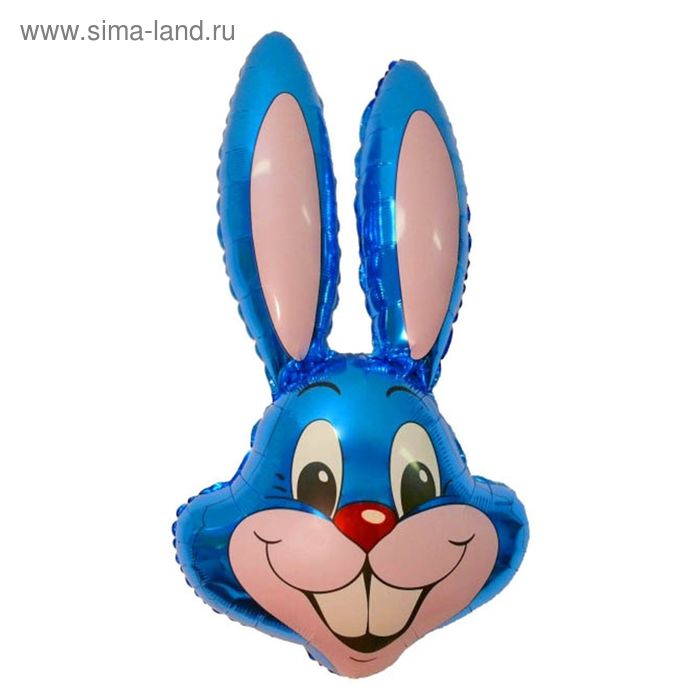 Шар фольгированный 35" «Кролик», цвет синий - Фото 1