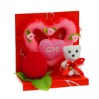 Декор-украшение "Мишка с сердцем" в коробочке, цвета МИКС - Фото 1