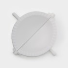 Форма для лепки вареников Доляна, d=12 см, белая - Фото 3