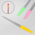 Пилка металлическая для ногтей, 17 см, в чехле, МИКС - Фото 2