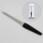 Пилка металлическая для ногтей, перфорированная, 15 см, цвет чёрный - фото 3600265