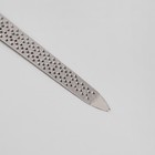 Пилка металлическая для ногтей, перфорированная, 15 см, цвет чёрный - фото 8267932