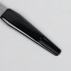 Пилка металлическая для ногтей, перфорированная, 15 см, цвет чёрный - фото 8267934