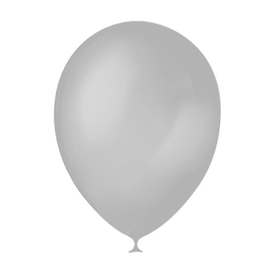 Шар латексный 12", металл, набор 15 шт., цвет серебряный