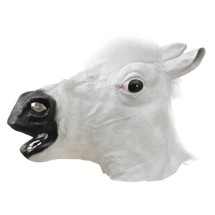 Карнавальная маска «Лошадь», цвет белый - Фото 1