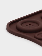 Форма для шоколада Доляна «Пуговки», силикон, 20.5×10 см, 19 ячеек, коричневая - Фото 4