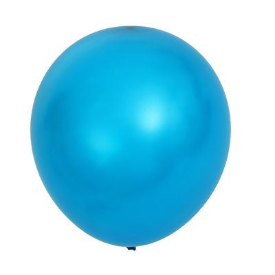 Шар латексный 12", металл, набор 15 шт., цвет синий