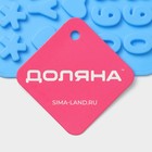 Форма для шоколада Доляна «С Днём рождения», силикон, 21.5×11.5 см, 49 ячеек (1.8×1.3 см), синяя - Фото 9