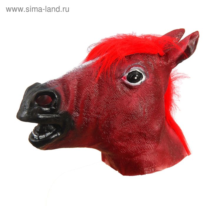 Карнавальная маска "Лошадь", цвет темно-коричневый - Фото 1
