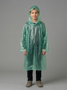 Дождевик детский «Непромокайка», рост 110-140, полиэтилен 15 г, зелёный - Фото 1