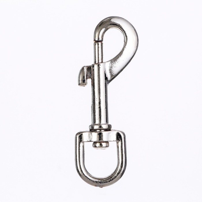 Карабин с полукруглым основанием, 7,5 см (ширина проушины 1,5 см) - Фото 1