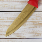 Нож кухонный с титановым покрытием Доляна «Золотой клад», лезвие 14,5 см - Фото 5