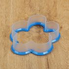 Форма для печенья Доляна «Цветок», 9×11 см, цвет синий - Фото 2