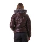 Куртка женская с мехом "ХЛОЯ", размер 44 (S), цвет шоколад - Фото 3