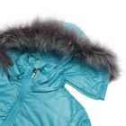Куртка женская с мехом "ХЛОЯ", размер 50 (XL), цвет бирюза (С+) - Фото 6