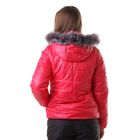 Куртка женская с мехом "ХЛОЯ", размер 46 (М), цвет фуксия - Фото 3